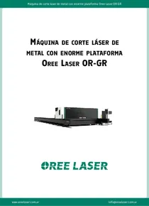 Máquina de corte láser de metal con enorme plataforma Oree Laser OR-GR - Ficha Técnica